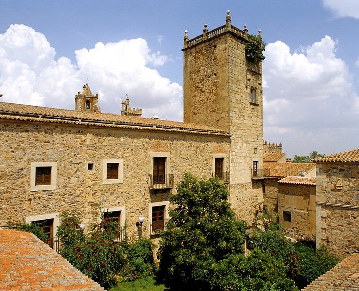Parador de Caces Exterior foto